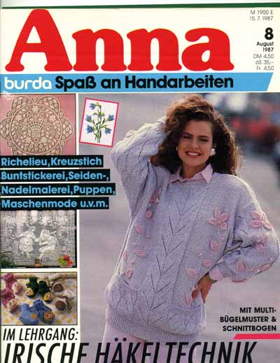 Anna 1987 August Kurs: Irische Häkeltechnik